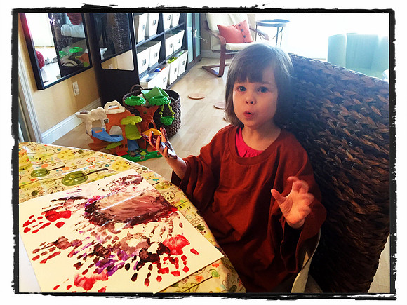 Fingerpainting!