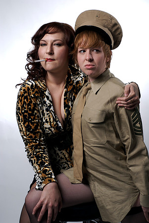 Eva (Tracy Payne) and Terry (Katie Harroff)