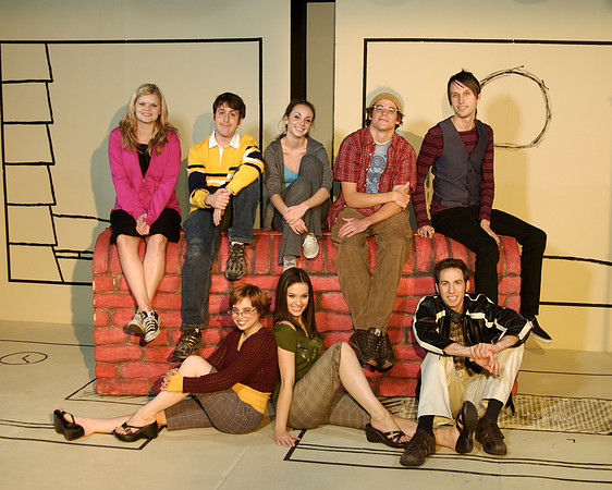 Ensemble - CB's Sister, CB, Van's Sister, Van, Beethoven, Marcy, Tricia, and Matt.