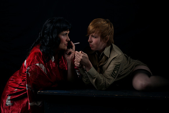 Vivian (Johanna Carlisle) and Terry Logan (Katie Harroff)